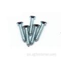 DIN7982 Grad8.8 Blue White Zinc Cross Deculersunk Head Tapping Screws